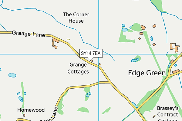 SY14 7EA map - OS VectorMap District (Ordnance Survey)