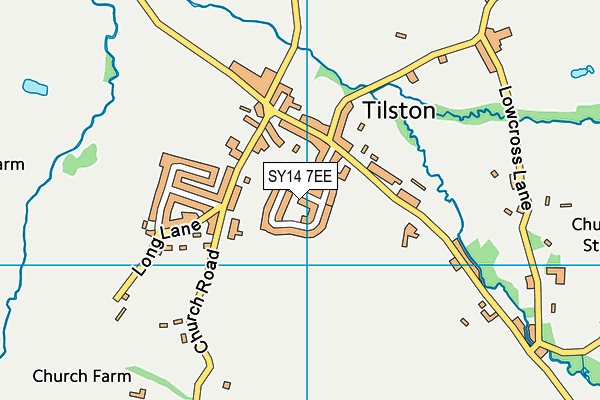 SY14 7EE map - OS VectorMap District (Ordnance Survey)