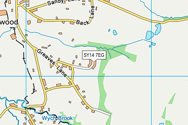 SY14 7EG map - OS VectorMap District (Ordnance Survey)