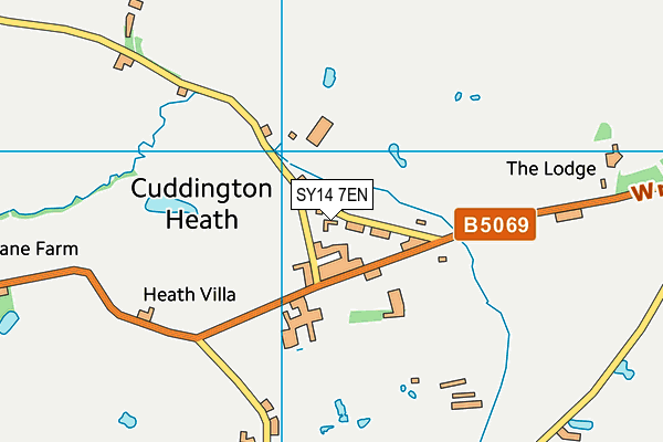 SY14 7EN map - OS VectorMap District (Ordnance Survey)