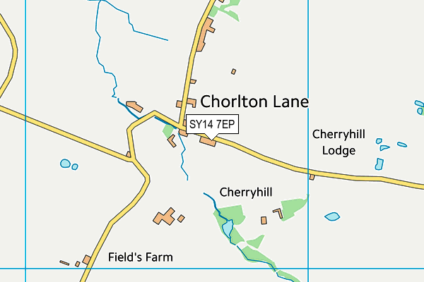 SY14 7EP map - OS VectorMap District (Ordnance Survey)