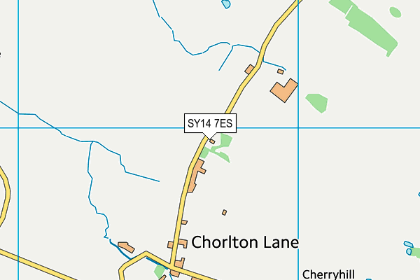 SY14 7ES map - OS VectorMap District (Ordnance Survey)