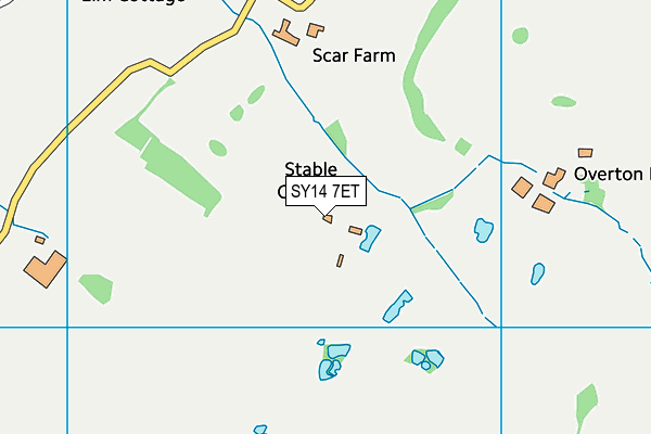 SY14 7ET map - OS VectorMap District (Ordnance Survey)