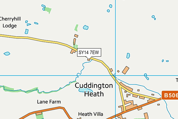 SY14 7EW map - OS VectorMap District (Ordnance Survey)