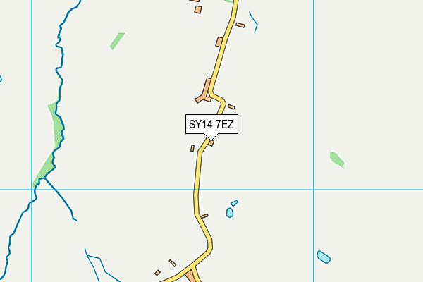 SY14 7EZ map - OS VectorMap District (Ordnance Survey)