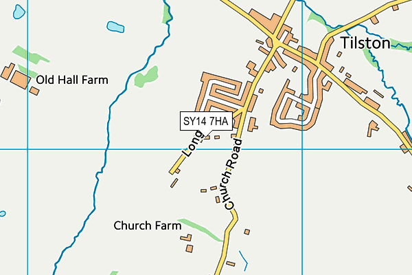 SY14 7HA map - OS VectorMap District (Ordnance Survey)