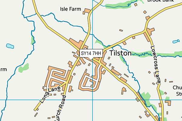 SY14 7HH map - OS VectorMap District (Ordnance Survey)