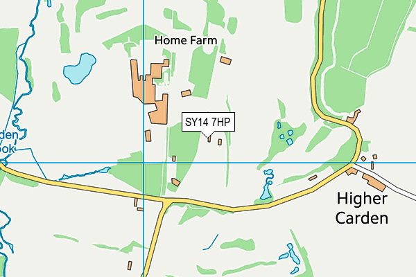 SY14 7HP map - OS VectorMap District (Ordnance Survey)