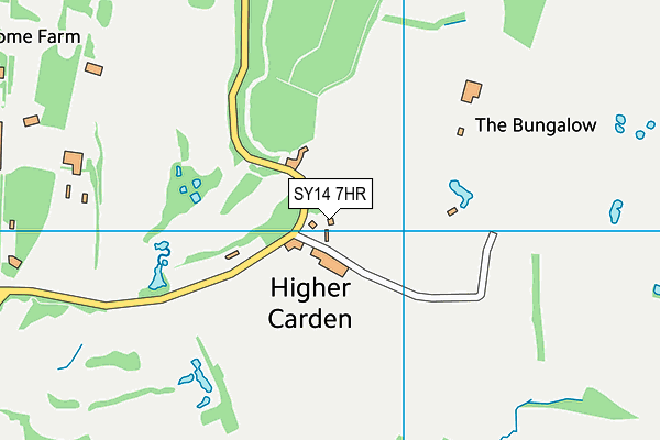 SY14 7HR map - OS VectorMap District (Ordnance Survey)