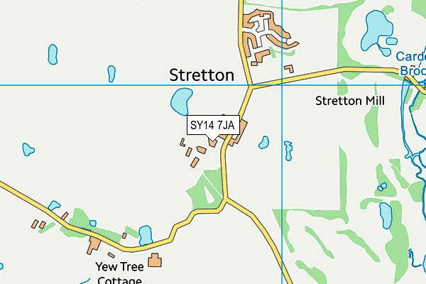 SY14 7JA map - OS VectorMap District (Ordnance Survey)