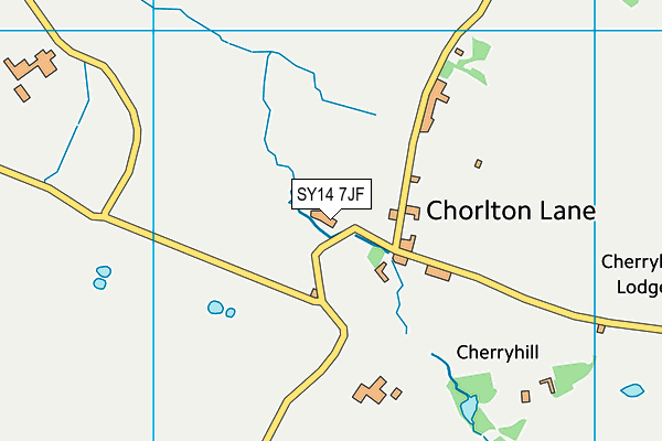 SY14 7JF map - OS VectorMap District (Ordnance Survey)