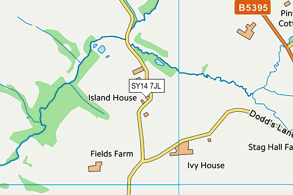 SY14 7JL map - OS VectorMap District (Ordnance Survey)