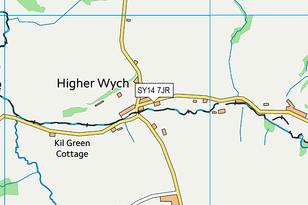 SY14 7JR map - OS VectorMap District (Ordnance Survey)