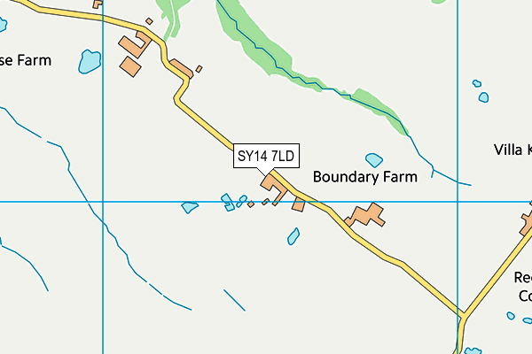 SY14 7LD map - OS VectorMap District (Ordnance Survey)