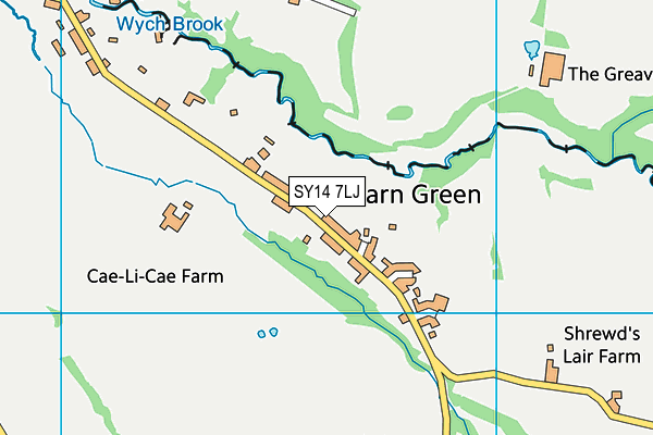 SY14 7LJ map - OS VectorMap District (Ordnance Survey)