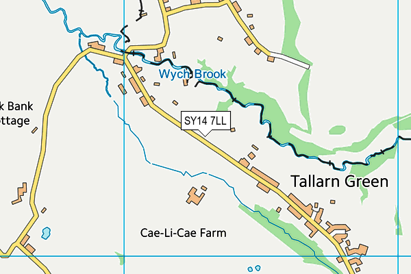 SY14 7LL map - OS VectorMap District (Ordnance Survey)