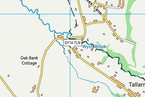 SY14 7LN map - OS VectorMap District (Ordnance Survey)