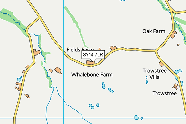 Borderbrook School map (SY14 7LR) - OS VectorMap District (Ordnance Survey)