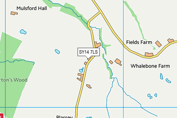 SY14 7LS map - OS VectorMap District (Ordnance Survey)