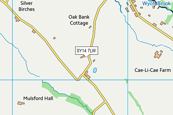 SY14 7LW map - OS VectorMap District (Ordnance Survey)