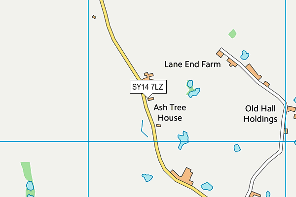 SY14 7LZ map - OS VectorMap District (Ordnance Survey)