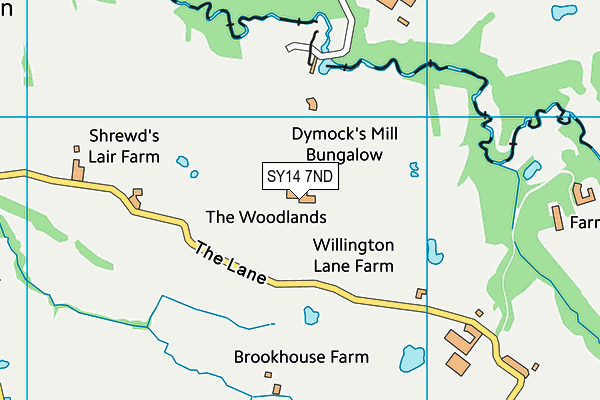 SY14 7ND map - OS VectorMap District (Ordnance Survey)