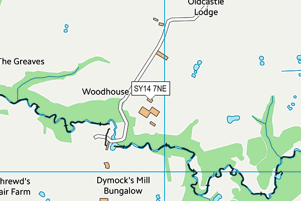 SY14 7NE map - OS VectorMap District (Ordnance Survey)