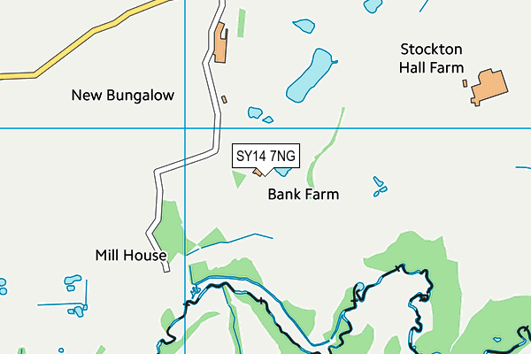 SY14 7NG map - OS VectorMap District (Ordnance Survey)