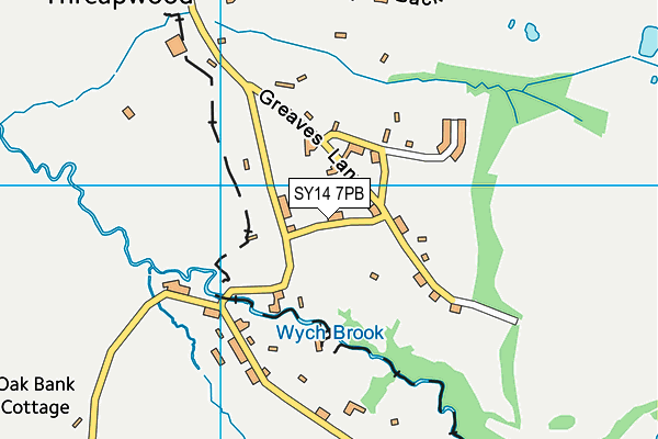 SY14 7PB map - OS VectorMap District (Ordnance Survey)