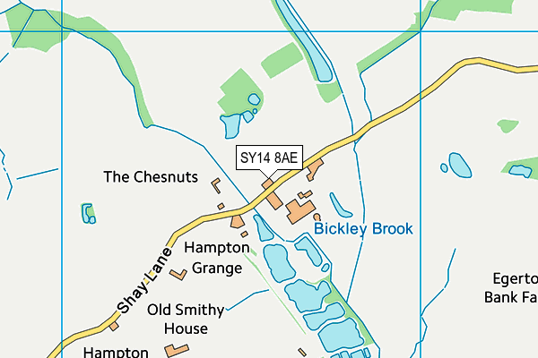 SY14 8AE map - OS VectorMap District (Ordnance Survey)