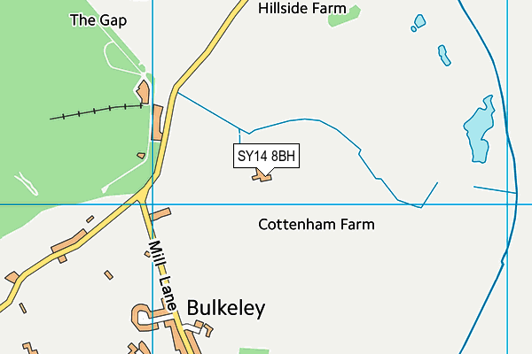 SY14 8BH map - OS VectorMap District (Ordnance Survey)