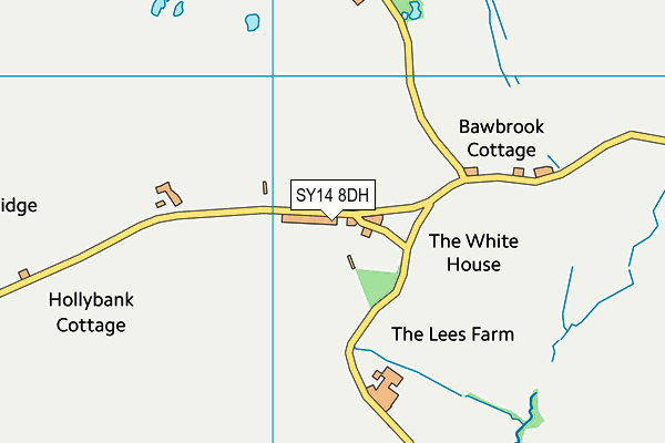 SY14 8DH map - OS VectorMap District (Ordnance Survey)