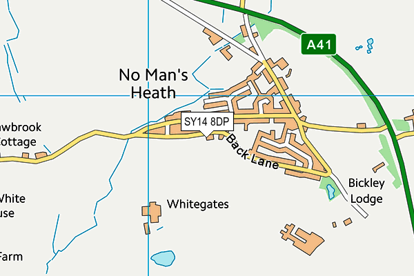 SY14 8DP map - OS VectorMap District (Ordnance Survey)