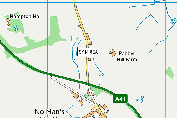 SY14 8EA map - OS VectorMap District (Ordnance Survey)