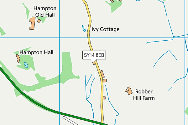 SY14 8EB map - OS VectorMap District (Ordnance Survey)