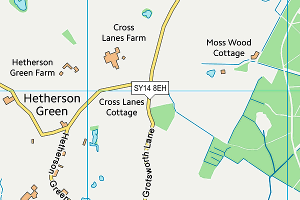 SY14 8EH map - OS VectorMap District (Ordnance Survey)