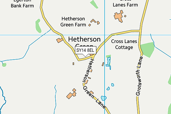 SY14 8EL map - OS VectorMap District (Ordnance Survey)