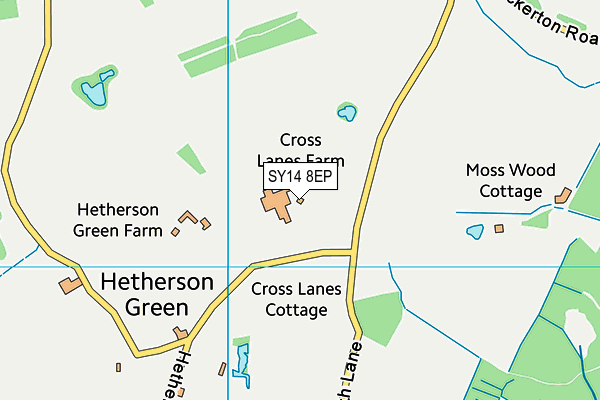 SY14 8EP map - OS VectorMap District (Ordnance Survey)