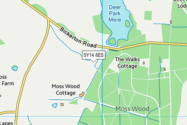 SY14 8ES map - OS VectorMap District (Ordnance Survey)