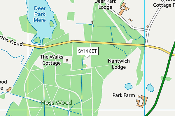 SY14 8ET map - OS VectorMap District (Ordnance Survey)