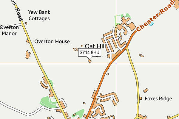 SY14 8HU map - OS VectorMap District (Ordnance Survey)