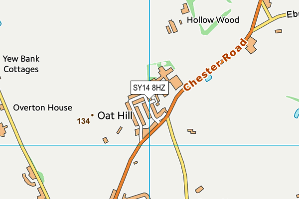 SY14 8HZ map - OS VectorMap District (Ordnance Survey)