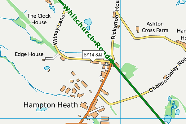 SY14 8JJ map - OS VectorMap District (Ordnance Survey)