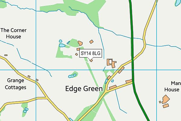 SY14 8LG map - OS VectorMap District (Ordnance Survey)