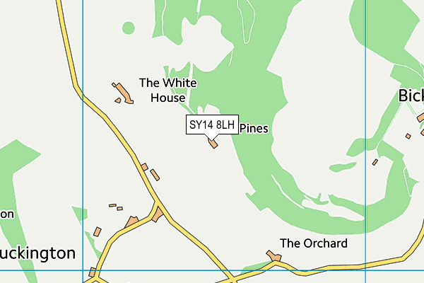 SY14 8LH map - OS VectorMap District (Ordnance Survey)