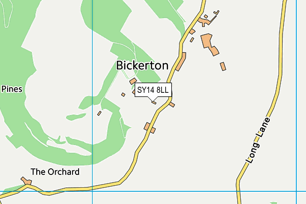 SY14 8LL map - OS VectorMap District (Ordnance Survey)
