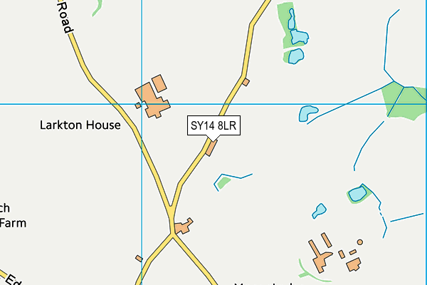 SY14 8LR map - OS VectorMap District (Ordnance Survey)