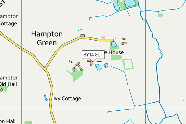 SY14 8LT map - OS VectorMap District (Ordnance Survey)