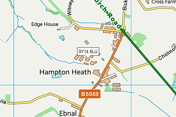 SY14 8LU map - OS VectorMap District (Ordnance Survey)