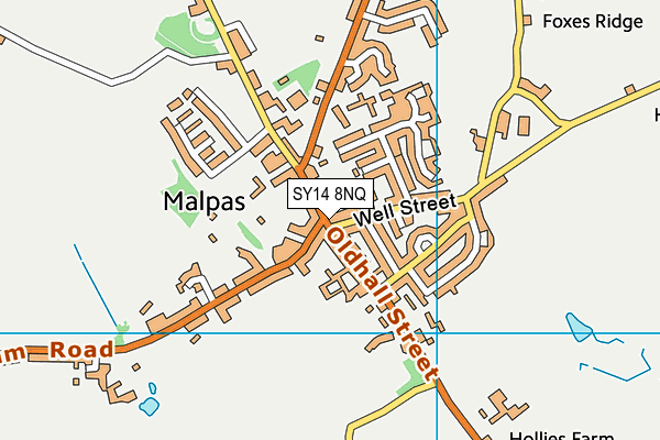 SY14 8NQ map - OS VectorMap District (Ordnance Survey)